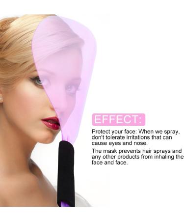 2PcsProfessional Plastic Anti-Slip Hair Salon Hairdresser Styling Mask Tools Face Shield Haircut Cover Mask Face Eyes Protector (Pink) - Buy Online on GoSupps.com