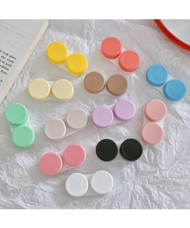 Buy Purple Colored Contact Lens Box - Solid Color Frosted Design Double & Single Lens Companion Care Box - Buy Online on GoSupps.com