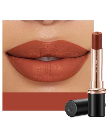 CARSLAN Matte Vegan Lipstick  Highly Pigmented  Cruelty-Free Lip Makeup with Moisturizing Creamy Formula Featuring Vitamin E and Castor Seed Oil  M17