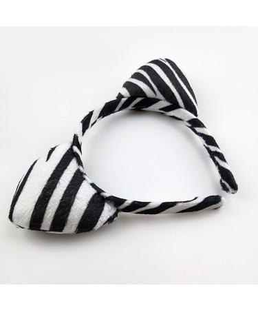 Cartoon Animal Headbands Striped Zebras Ears Hair Hoop Animal Cosplay Hairband for Kids Hair Accessories - Buy Online on GoSupps.com