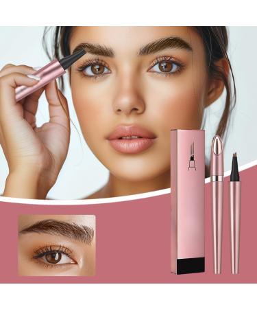 Microblading Eyebrow Pen 2024 New 3D Waterproof Microblading Eyebrow Pencil 4-Tip Waterproof Eyebrow Pen Natural Makeup Long-Lasting Fine Stroke Magic Eyebrow Pencil (Black) - Buy Online on GoSupps.com