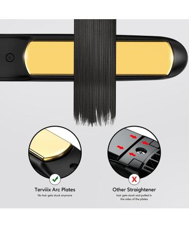 Terviiix Titanium Hair Straighteners - Gold - Buy Online on GoSupps.com