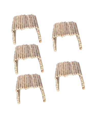 FRCOLOR 5pcs Little Pet Avoids The Tunnel Climbing Toys Pet Ladder Stand Pet Tube Toy to Climb Small Hamster