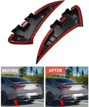 DDJKOG Front Bumper Spoiler Diffusor For Mercedes For Benz CLA C Class C118 CLA180 CLA35 CLA45 CLA200 CLA250 2020 + Rear Bumper Side Canards Splitter Color 1 - Buy Online on GoSupps.com