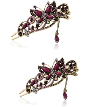 Beaupretty French Hair Pin hair for women Rhinestones Hair Clips hair for buns french pin Hairpins metal hair clips for women Rhinestones hairpin hair clips for women bride - Buy Online on GoSupps.com