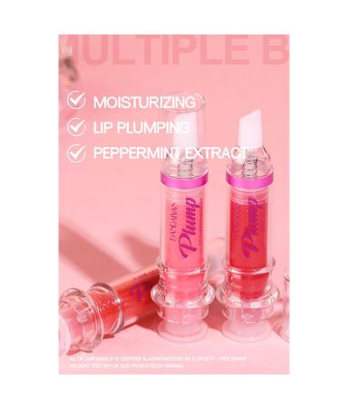 3 Colors Lip Plumping Booster Spicy Lip Plumper Gloss Lip Plumping Oil Ultra-Hydrating Nourishing Plump and Pout Lip Plumper Glossy Finish Fuller Natural Lip Makeup Valentine's Day Gifts-01#02#06# Lip Plumping Booster-01  - Buy Online on GoSupps.com