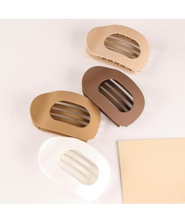 JOKOTI 6Pcs Sweet Flat Round Hair Clip Ponytail Hair Jaw Clip Strong Holds Hair Catch Clip Barrettes Headwear Ponytail Holders as described - Buy Online on GoSupps.com