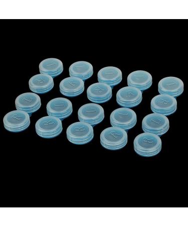 10pcs Portable Blue Contact Lens Holder Case - Travel Soaking Container for Easy Use - Buy Online on GoSupps.com