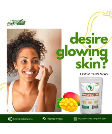 Authentic Organic Raw Mango Butter 0.5 LB - Unrefined Pure Butter for DIY Face Body & Hands - Creamy African Import - Resealable Bag - Buy Online on GoSupps.com