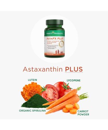 AstaFX Plus: Astaxanthin Super Formula - 30 Day Supply - Supports Endurance, Healthy Skin & Visual Health - Up to 6,000x More Powerful Than Vitamin C - Buy Online on GoSupps.com