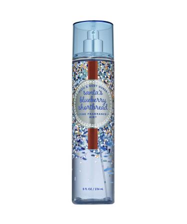 Bath and Body Works Santa's Blueberry Shortbread Fine Fragrance Mist 8 Ounce Full Size 2019