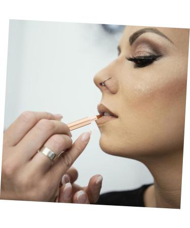 Beaupretty Portable Retractable Lip Brush Lip Lip Gloss Lip Balm Applicator Makeup Tools Lip Brush for Women Lip Brush Wand Lip Makeup Beauty Tools Aluminum Concealer 13.40X0.90X0.90CM Golden - Buy Online on GoSupps.com