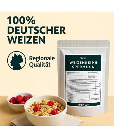  Foozia Wheat germ 900g idine 500 mg/kg natural pure vegan from Germany - Source of idine protein from Foozia - Buy Online on GoSupps.com