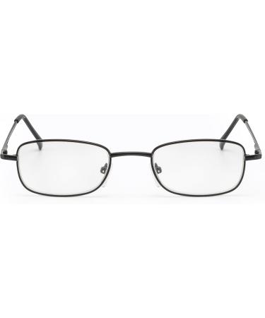 Shop Filtral Reading Glasses - Timeless Metal Frame for Men & Women Classic Spring Hinge Design +2.50 Diopters Black - Buy Online on GoSupps.com