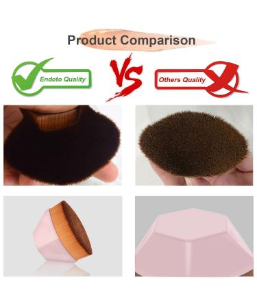 Vodoco Flat Kabuki Foundation Brush for Liquid and Powder Makeup - Pink - Buy Online on GoSupps.com