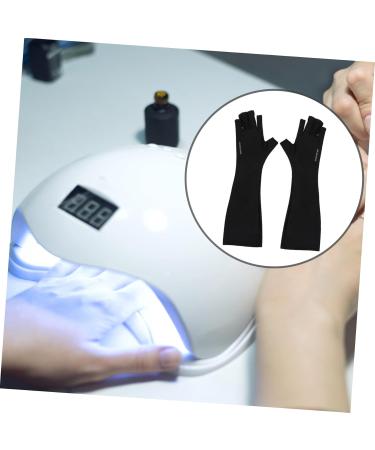 FRCOLOR 1 Pair Nail Gloves Fingerless Gloves Gel Nail Led Lamp Gel Manicure Gloves Uv-resistant Manicure Gloves Manicure Tools Uv Shield Gloves Mj03 Sun Protection Polyester 25X9X0.4CM - Buy Online on GoSupps.com