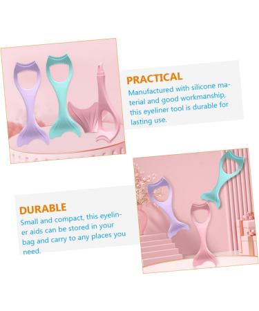 FRCOLOR Eyelash Makeup Tool 5pcs Eye Portable Separator Guide Quick Multi-function Tail Assist Multipurpose Drawing With Lash Eyeliner Stencil 1 count (Pack of 1) Pinkx5pcs - Buy Online on GoSupps.com