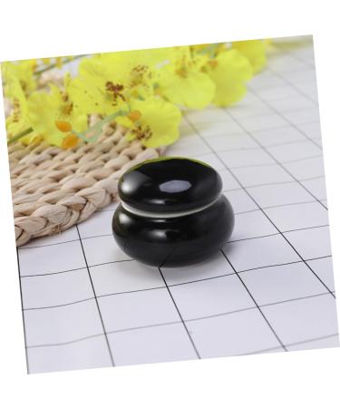 WOFASHPURET Face Cream Jar Buffet Jars Glass Ceramic Mini Jar Containers for Food Terrarium Glass Containers Cream Jars with Lids Cosmetic Jars with Lids Storage Can Vintage Sealed Jar Travel medium Black - Buy Online on GoSupps.com