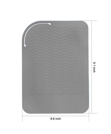 Buy Gray Silicone Heat Travel Mat - Anti-Heat Pad for Hair Straighteners & Curling Irons | Ideal for Hot Styling Tools - Worldwide Shipping - Buy Online on GoSupps.com