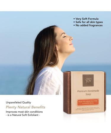 HEAVEN OF JOY Organic Goat Milk & Honey Soap 4 Pack - Renewing & Rejuvenating Natural Bar Soap with Oatmeal - 5oz/Bar - Buy Online on GoSupps.com
