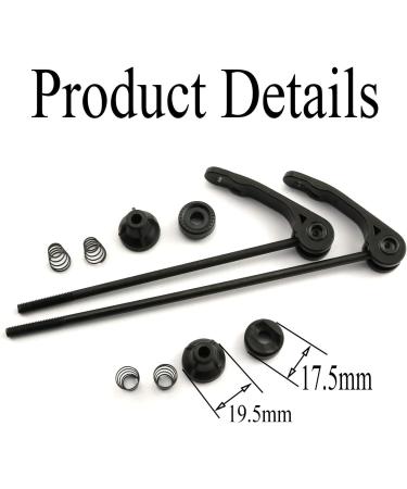 RuiLing Bike Wheel Hub Skewers Clips Set - Quick Release Axle for MTB Mountain Bicycle - Black (1 Pair) - Buy Online on GoSupps.com