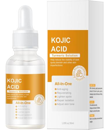Kojic Acid Turmeric Oil Dark Spot Remover for Face Kojic Acid Face Moisturiser Glow Serum Kojic Acid Serum Dark Spot Corrector Turmeric Serum Reduce Fine Lines Melasma Acne Face Serum - Buy Online on GoSupps.com