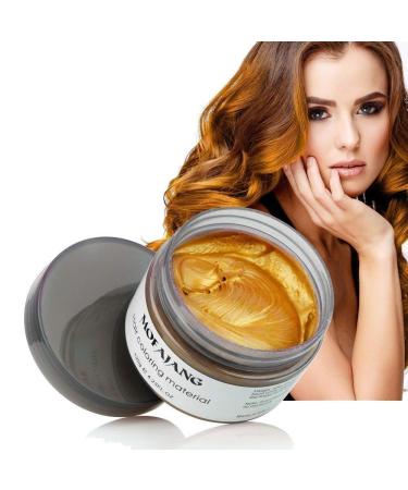 NYKKOLA 2020 Hair Wax Dye - Washable Gold Styling Cream for Natural Hairstyles Temporary DIY Hair Color & Pomade for Party & Cosplay - Buy Online on GoSupps.com