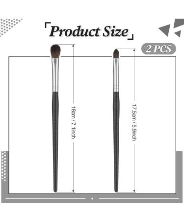 2 Pieces Concealer Makeup Brush Set Concealer Brush for Under Eyes Synthetic Eyeshadow Brush for Women Girls Applying Cream Powder Blending Concealing 2 Styles - Buy Online on GoSupps.com