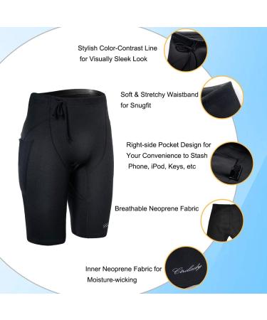 CtriLady Neoprene Wetsuit Short 2mm Black X-Large - Sweat Fitness Pants for Swimming & Snorkeling - Buy Online on GoSupps.com