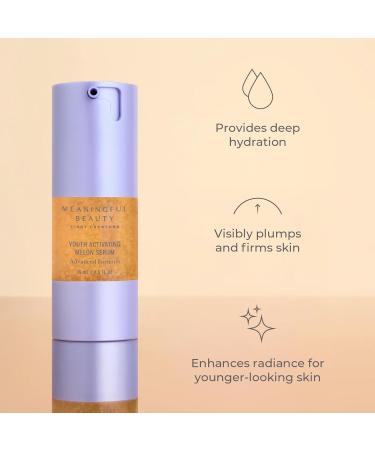 Meaningful Beauty Anti-Aging Skincare Trio (Advanced Formula) with Super Melon Antioxidants Includes Youth Activating Melon Serum Day Creme & Eye Cream for Younger-Looking Skin - Buy Online on GoSupps.com