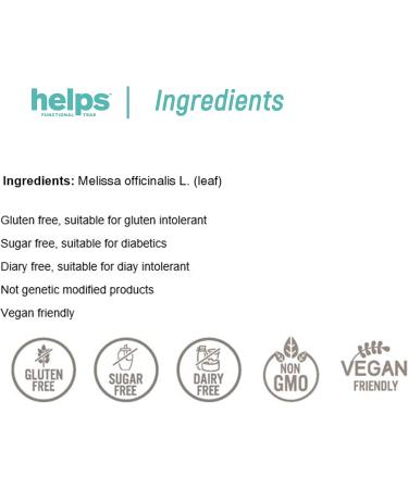  HELPS PHARMADUS BOTANICALS HELPS INFUSIONS - Melisa A Granel Infusion Improves Digestion and Provides Relaxation 60g Granel Bag Pack of 3 - Buy Online on GoSupps.com