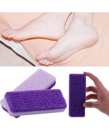 ghfashion Foot Pumice Stone Sponge Block Callus Remover Feet Hands Scrub Manicure Nail Tools Pedicure Care Purple - Buy Online on GoSupps.com