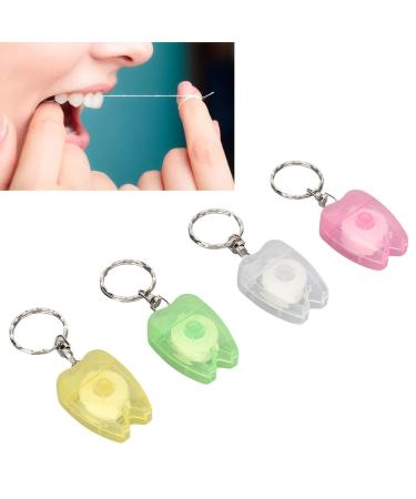 Portable Tooth-Shaped Dental Floss Keychain | Essential Oral Hygiene for Outdoor Use - Buy Online on GoSupps.com