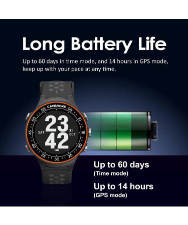 Canmore TW411 Golf GPS Watch & Fitness Tracker | 40 000+ Pre-Installed Places | Improved IC Golf Accessories | Unique Gifts in Orange - Buy Online on GoSupps.com