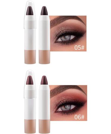  Zunetsutock Eyeshadow Sticks Eyeshadow Sticks | Eyeshadow Cover for Older Women - 6 Colors Longwear Shimmer & Glitter Cosmetics Contour for Makeup - Buy Online on GoSupps.com