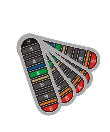 F fityle 5 x thermometer sticker coffee waterproof self-adhesive thermometer strip to stick on reusable 0-70 exact color change band for aquarium coffee cup milk jugs - Buy Online on GoSupps.com