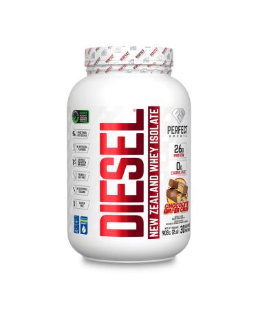 DIESEL 100% New Zealand Whey Isolate Grass-Fed & Pasture Raised - Chocolate Wafer Crisp 2lb Chocolate Wafer Crisp 908 g (Pack of 1)