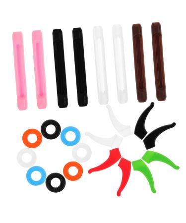 Doitool 1 set portable glasses hook glasses ear brick holder Exchange glasses brick brick stuffing glasses made of silicone portable glasses slide slippery silica gel glasses