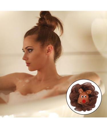 MFUOE 4 Pieces Christmas Bath Sponges Exfoliating Bath Sponges for Shower Santa Claus Christmas Tree Elk Snowflake Pattern Bath Sponge for Scrubbies That Remove Excess Oil and Dirt - Buy Online on GoSupps.com