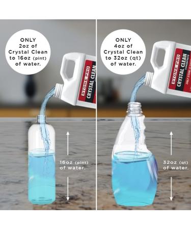 Stone Pro Crystal Clean - 128 oz Surface Cleaner & Sealer Concentrate for International Shipping | Best Quality Gallon Cleaner - Buy Online on GoSupps.com