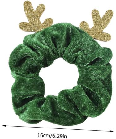 minkissy Christmas Hair Rope Hair Bungee Scrunchie with Ribbon Stretchy Spiral Hair Accessory Antler Hair Band Christmas Rubber Band Bobbles Ponytail Holder Decorative Rubber Band Fabric - Buy Online on GoSupps.com