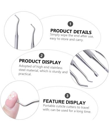 FOMIYES 1 Set Manicure Tools Reverse Cuticle Remover Trimmer Precision Pusher Manicure Tweezers for Craft Specialty Tools Nails Gel Manicure Tool Kit Nail Clippers Stainless Steel Pedicure - Buy Online on GoSupps.com