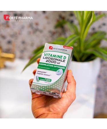Fort Pharma Liposomal Vitamin D 2000 IU | Food Supplement Immune Defenses & Bone Health - Optimal Assimilation - Vegetable Capsules - From 12 years old | 30 capsules 1/day - Buy Online on GoSupps.com