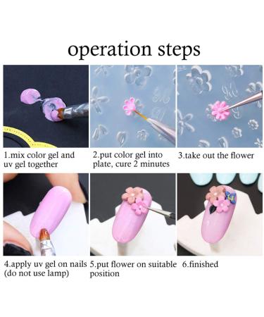 Buy Nail Stamping Template - Floral DIY Nail Art Design Accessories for Women - International Shipping Available - Buy Online on GoSupps.com