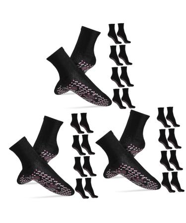 Kisangel 15 pairs socks slippers for men inside soft stockings cozy slippers home stockings foot warmer physiotherapy compression stockings Miss polyester (polyester)