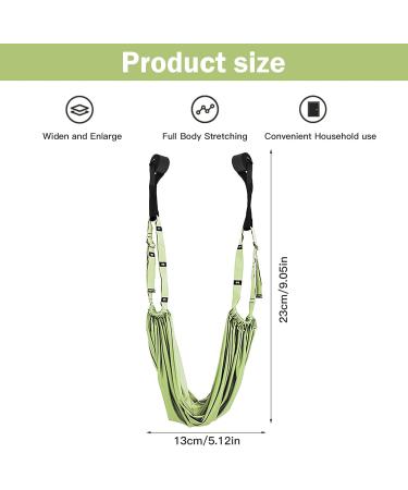 Green Yoga Hammock & Stretching Band - Enhance Flexibility for Yoga Ballet Pilates & Gymnastics | International Shipping Available - Buy Online on GoSupps.com