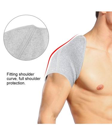 Buy Milltrip Double Shoulder Support Brace | Bamboo Carbon Gold Fleece | Pain Relief & Winter Warmth (M) - International Shipping Available - Buy Online on GoSupps.com