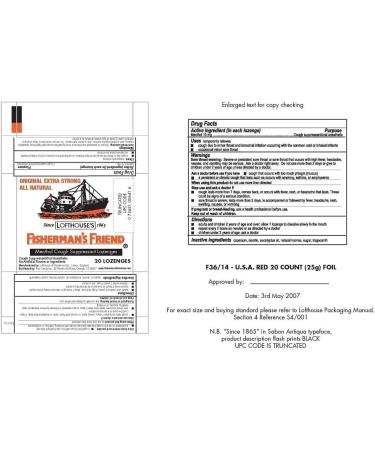 Fisherman's Friend Lozenges Original Extra Strong 20 Each (Pack of 8) - Buy Online on GoSupps.com