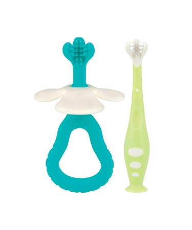 Dr. Talbot's 2 Piece Baby Toothbrush Training Set, 6+M, BPA Free