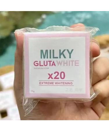  Generisch Whitening milk soap with milk extract and glutamic acid natural and gentle cleansing for face and body 70g - Buy Online on GoSupps.com